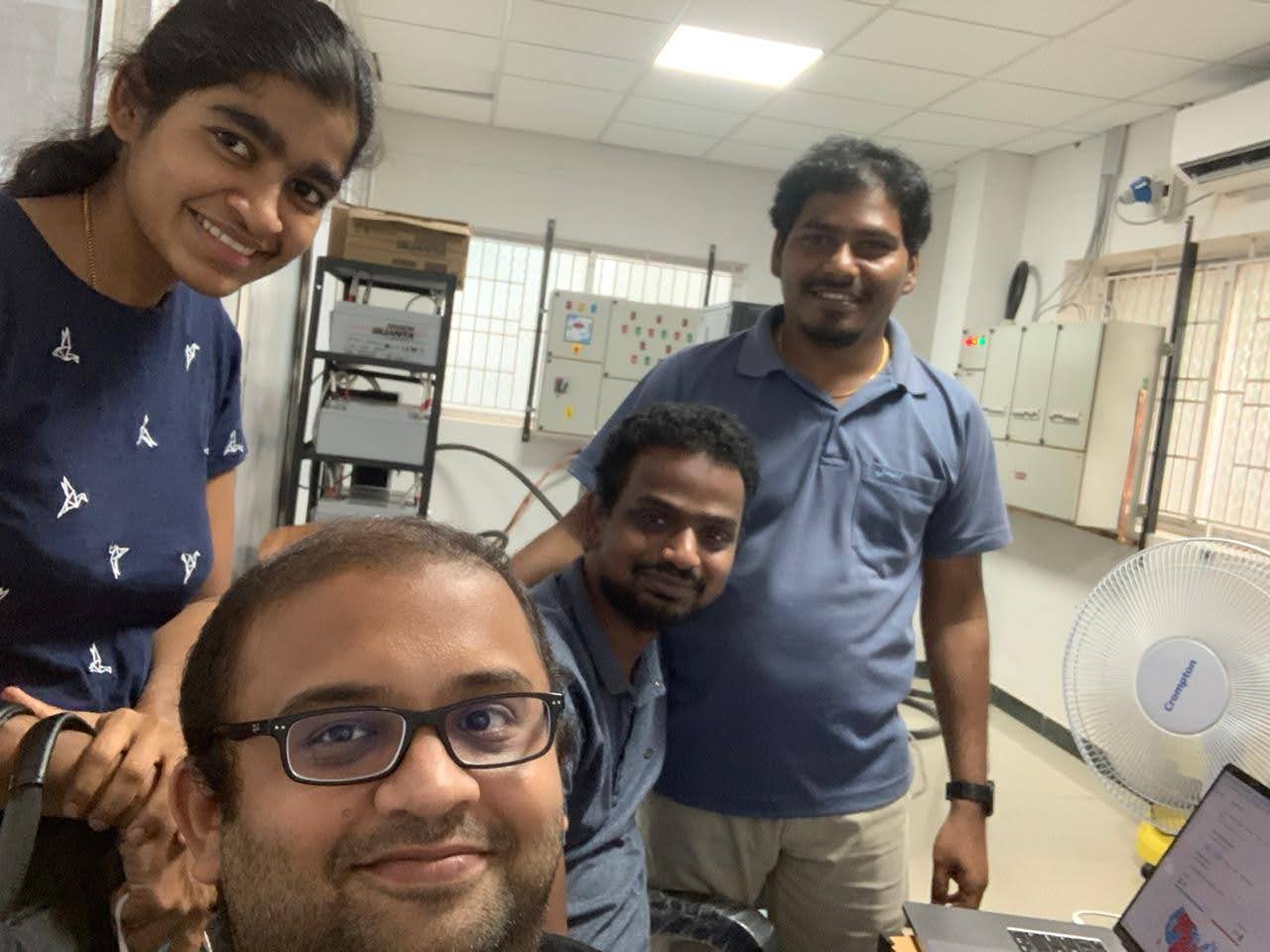 The early Jarvis Labs team in the Coimbatore lab